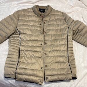 Women's Tan Puffer Jacket
